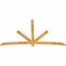 Ekena Millwork Alberta Rough Sawn Timber Gable Bracket, Western Red Cedar, 96"W x 56"H x 2"D x 4"F, 14/12 Pitch GBW096X56X0204ALB00RWR - alternate 2